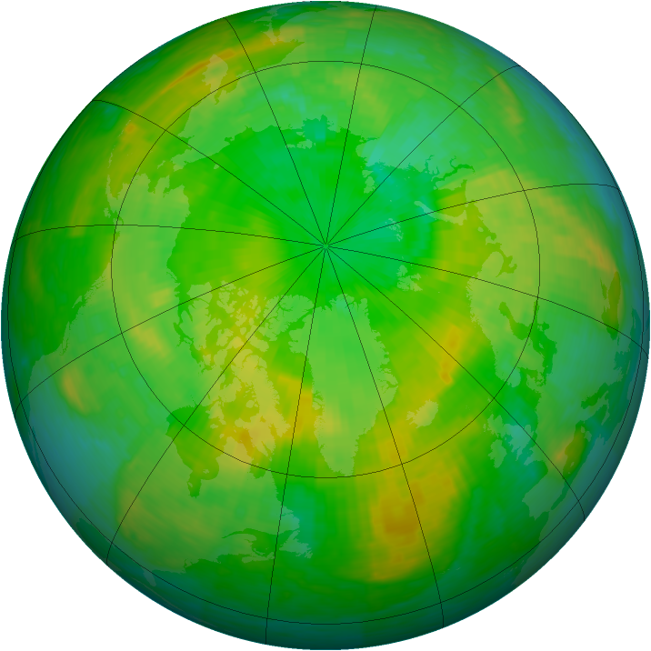 Arctic ozone map for 26 June 1994